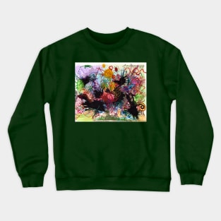 covid..snail and grave yard Crewneck Sweatshirt